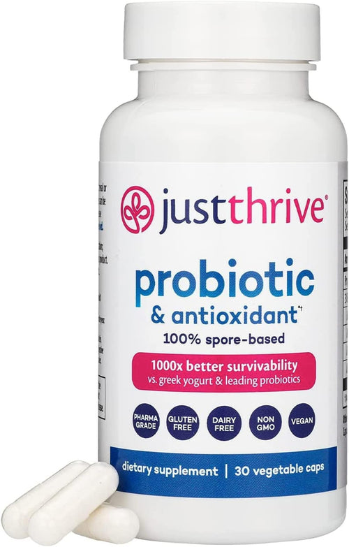 Just Thrive Probiotic & Antioxidant 100% Spore-Based Digestive Support